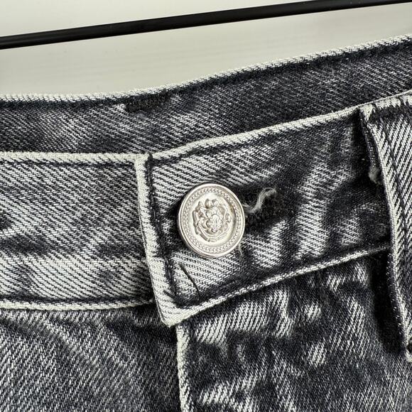 SLVRLAKE Hero Jeans Size 28 NWT Midnight Rider Distressed High Rise Fray Denim - Picture 13 of 16